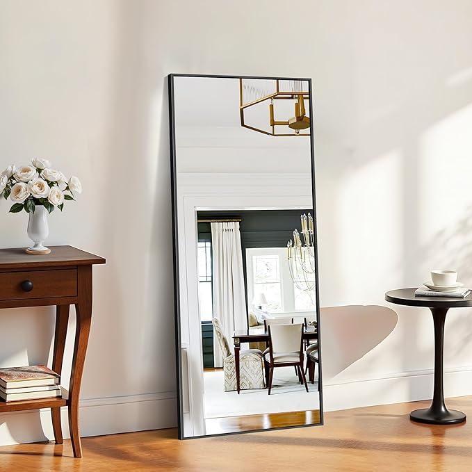 KOCUUY Black Bathroom Mirrors, 60"x24" Large Rectangle Mirrors for Bathroom Sink, Oversized Wall Mirror Black Metal Framed Decor for Living Room, Farmhouse, Entryway, Hang Horizontal/Vertical - ModernBath
