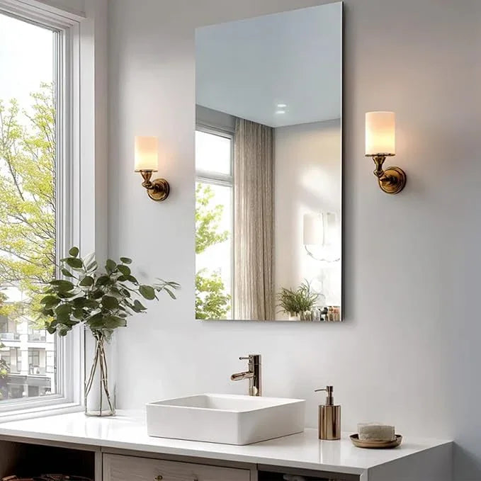 CILIBER Frameless Mirror, 24x48 Inch Large Bathroom Mirrors for Wall Over Sink, Upgraded Shatterproof Vanity Mirror with Polished Edge for Bathroom,Bedroom,Living Room and Entryway - ModernBath