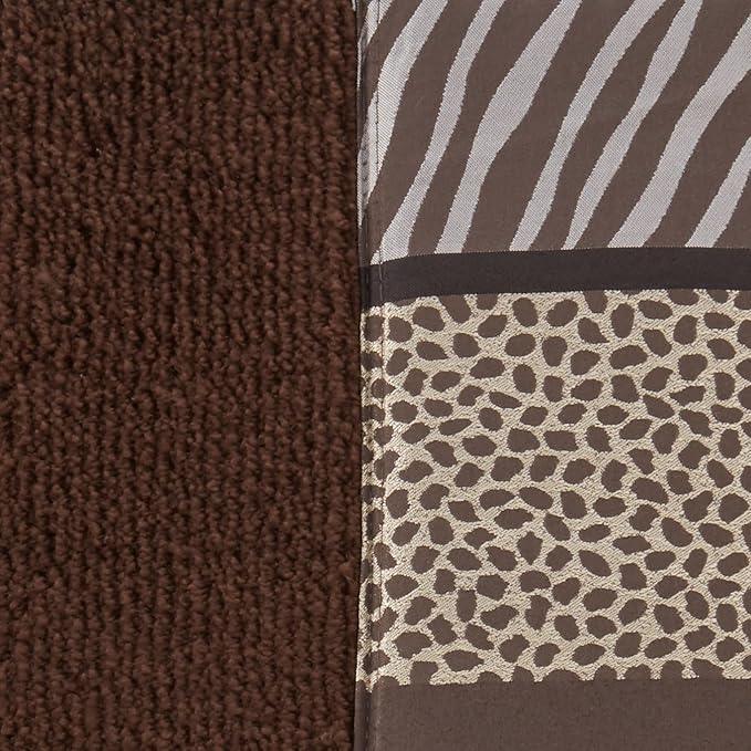 Zahari Home Safari Stripes Animal Bathroom Rug Classic Luxury Leopard Cheetah Zebra Bath Rug Contemporary Decor Beautiful Shower Mat Unique Design Stylish Bathroom Rug Bath Shower Tub Decor - ModernBath
