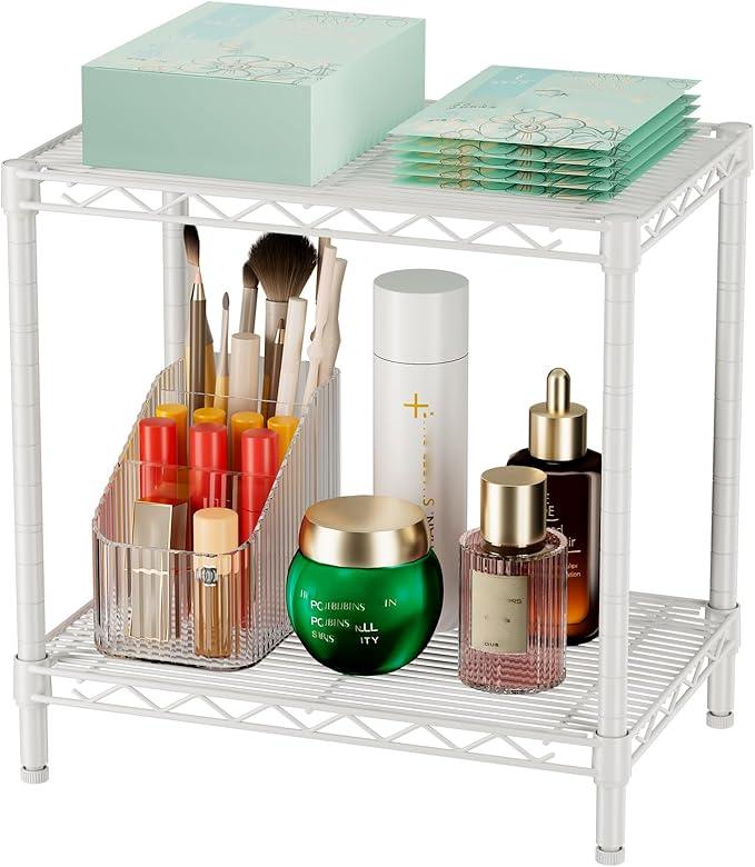 SINGAYE Shelf Closet Wire Shelving：Adjustable Metal Unit for Laundry Room Organization Bathroom Kitchen Home Storage Small Pantry Rack Shelves - ModernBath