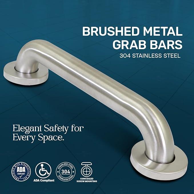 Highcraft Grab Bar for Bathtubs and Showers, Shower Grab Bars for Seniors and Elderly, Safety Bar for Bathroom 42" x 1.5" ADA Compliant Grab Bar, Heavy Duty Stainless Steel Shower Handle Wall Mount - ModernBath