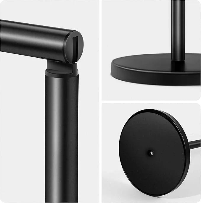 Cesun Toilet Paper Holder Stand Free Standing, Black Toilet Paper Storage with Heavy Weighted Base, Bathroom Stainless Steel Toilet Paper Roll Holder, Non-Slip, Matte Black - ModernBath