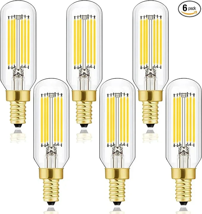 Leools E12 LED Bulb Dimmable 6W Equal 60 watt Light Bulb Daylight 4000K T6 T25 E12 Candelabra Bulb 60 watt for Chandeliers,Ceiling Fan,Pendant,Wall sconces AC120V 600LM e12 Light Bulb 6Pack - ModernBath
