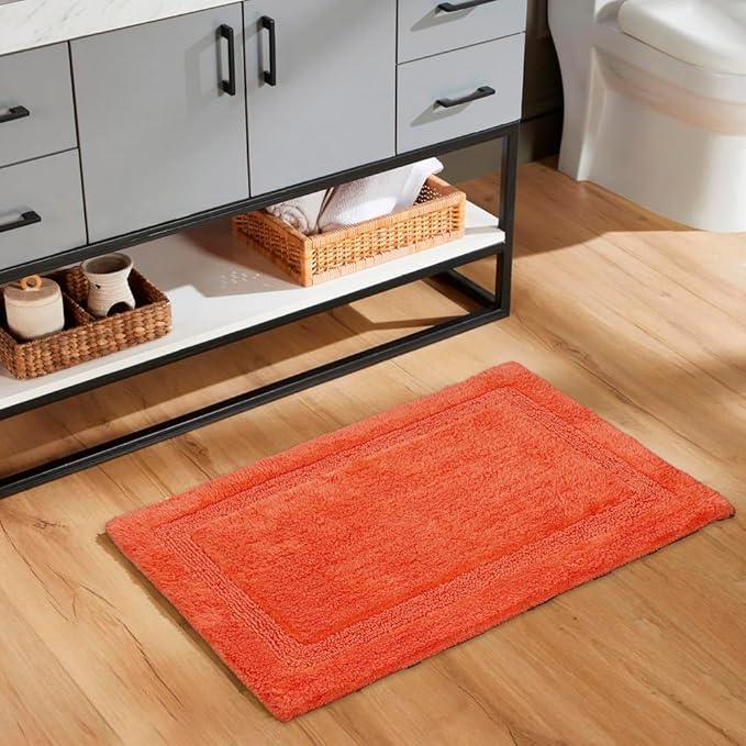 C23 Luxury Bathroom Rugs, Bath Mat - 20"x32" & 16"x24", 2200 GSM Tufted Cotton Bathroom Mat, Ultra-Absorbent Quick Dry Heavyweight Non-Slip Bathmat, Thick Soft Plush Machine Washable Bath Rug - 2 Pack - ModernBath
