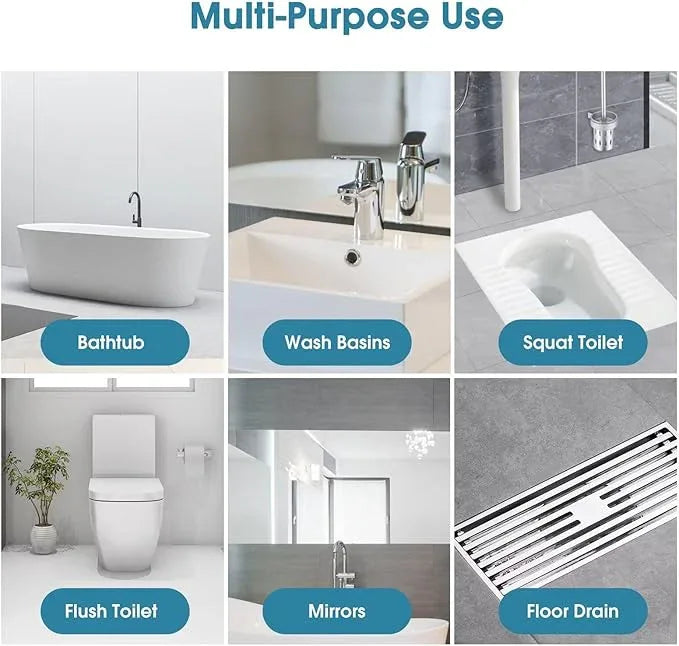 Disposable Toilet Brush with 48 PCS Refills, Disposables Toilets Cleaning System with Handle, Storage Caddy and 48Toilet Bowl Refill Heads for Bathroom Cleaning - ModernBath