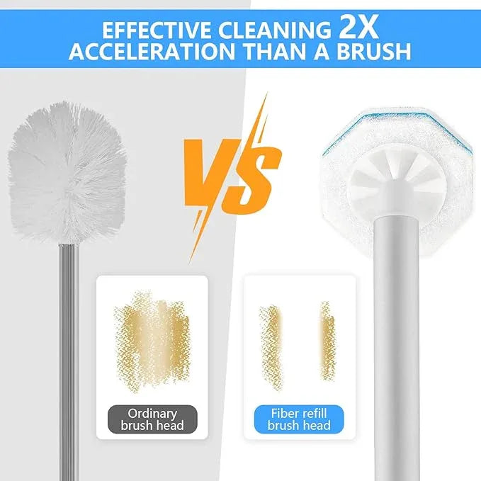 50 Pcs Toilet Bowl Wand Refills for Clorox, Upgraded Octagon Disposable Replacement Heads Compatible with Clorox Toilet Wand for Bathroom Cleaning - ModernBath