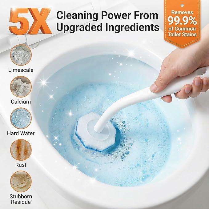 Disposable Toilet Wand Refills Compatible with Clorox, Deep Cleaning Push-Button Release Heads for Hygienic Bathroom Cleaning (30, count of 1) - ModernBath