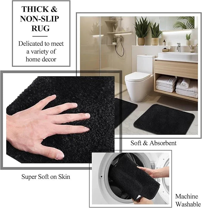 21 Pcs Bathroom Accessory Set with Waterproof Shower Curtain and Non Slip Mat,Resin Bath Set with Toothbrush Holder and Lotion Soap Dispenser,Bathroom Countertop Organizer Set for Home Apartment - ModernBath