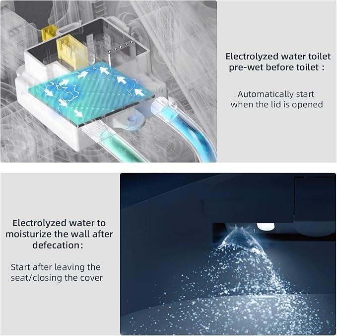 Bejoan X7 Bidet Toilet Seat, Elongated Bidet Attachment for Toilet Warm Water with Soft Close, Electric Heated Bidet Seat with Water Filtration - ModernBath