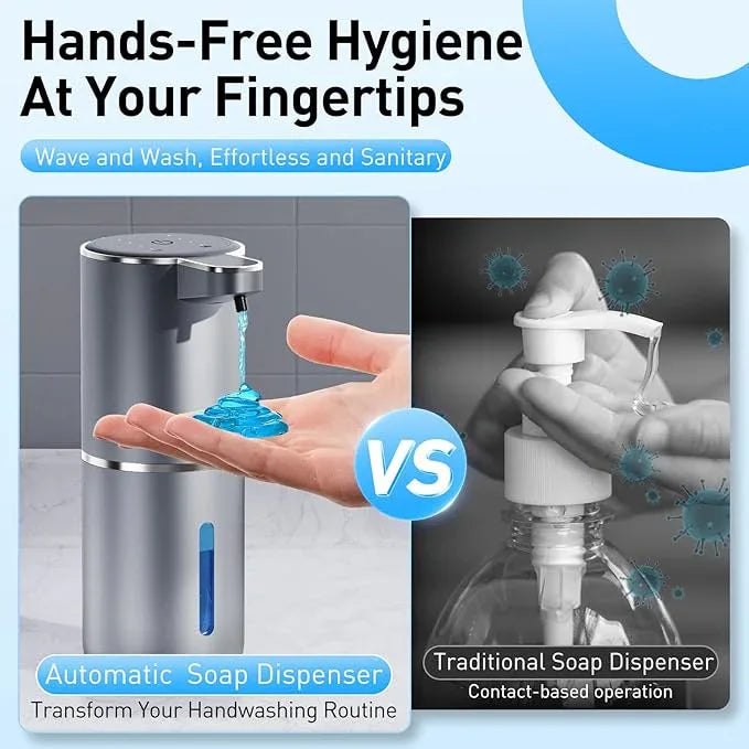 Fantictas Automatic Soap Dispenser Touchless Automatic Liquid Soap Dispenser 4 Adjustable 1500mAh Soap Dispensing Levels Wall Mount for Kitchen and Bathroom - ModernBath