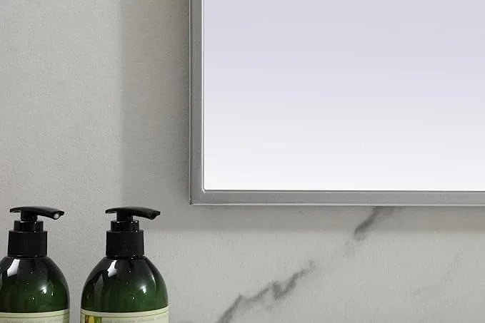 Illuminate, Metal Frame Arch Mirror 40X30 Inch in, Modern, Silver - ModernBath