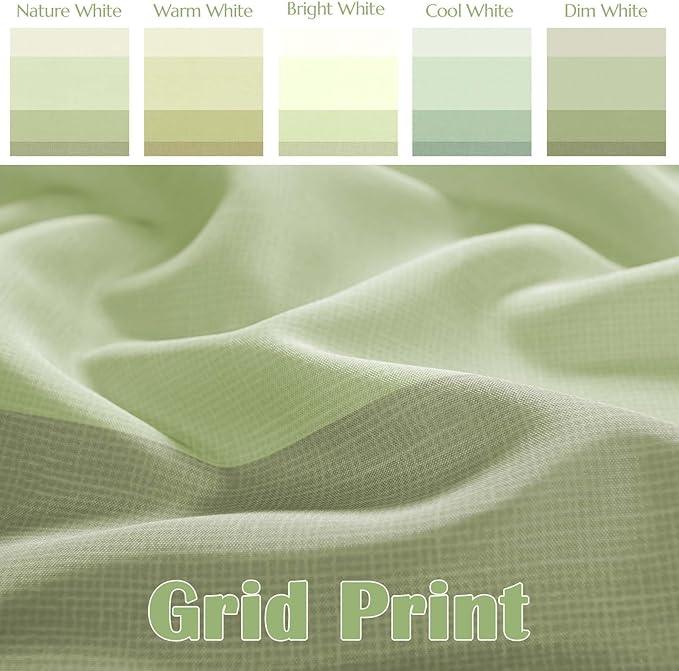 jinchan Extra Long Ombre Forest Green Striped Shower Curtain Waterproof Fabric Shower Curtain for Bathroom Gradual Color Minimalist Modern Neutral with 12 Hooks 70x84 inches - ModernBath