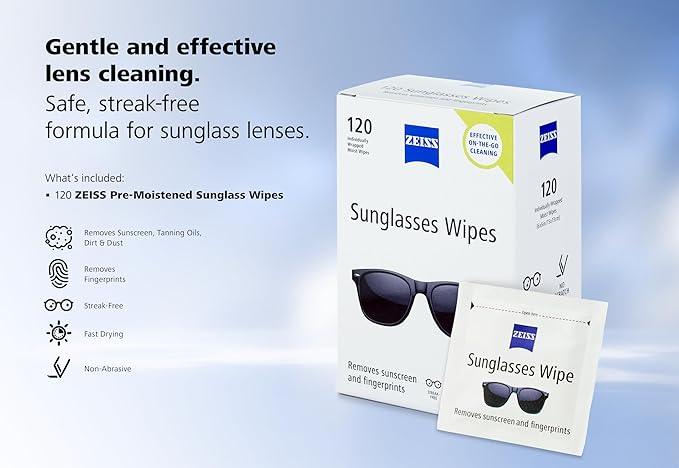 ZEISS Pre Moistened Sunglasses Cleaning Wipes 120 Count - ModernBath
