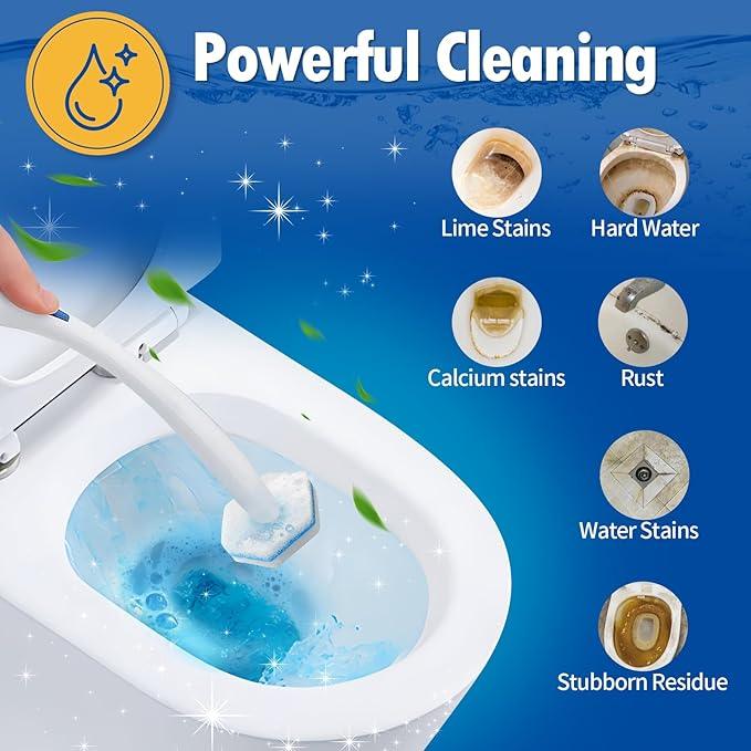 Swilsweep 40 Count Toilet Bowl Wand Refills, Disposable Toilet Cleaner Refills, Disposable Wand Heads Compatible with Clorox and The Most Toilet Brushes - ModernBath