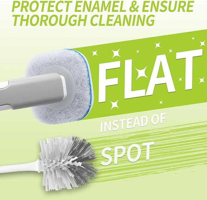 IVYROLL Toilet Bowl Cleaner Wand Refills Compatible with CLOROX, 21 Count Disposable Toilet Brush Refills, Replacement Heads for Toilet Cleaning System - ModernBath
