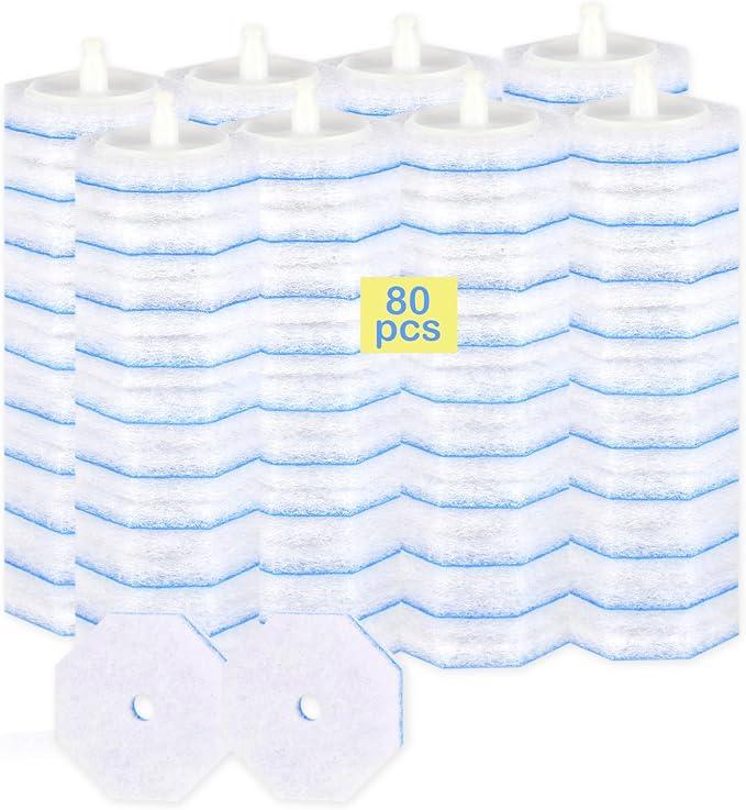 80 Count Toilet Wand Refills for Clorox Toilet Wand - Upgrade Fiber Toilet Brush, 5X Cleaning Power Toilet Bowl Wand Refills, No Falling Apart | Fresh Fragrance - ModernBath