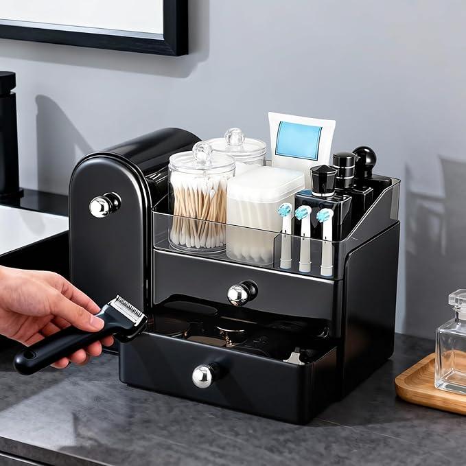 Makeup Organizer,Vanity Organizer with Makeup Brush Holder,Large Skincare Organizers and Bathroom Countertop Organizer,Storage Lipstick,Perfume,Nail Polish,Beauty,Hair Accessories,Gifts for Women - ModernBath