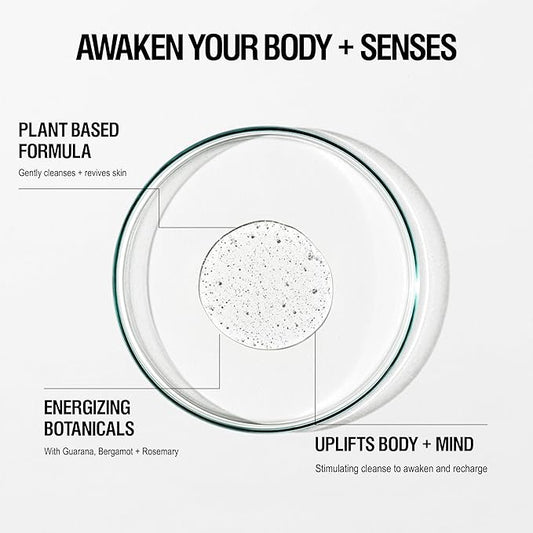 Grown Alchemist Energize Body Cleanser, Chamomile, Bergamot & Rose Gentle Bodywash. Hydrates and Cleanses Skin (300 ml).