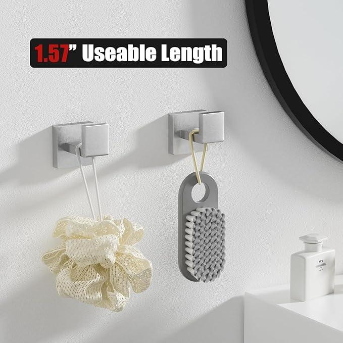 15-Piece Brushed Nickel Bathroom Accessories Set – 23.6" Towel Bar, Towel Ring, Toilet Paper Holder & Hooks, Wall Mounted Bathroom Hardware, Rust & Corrosion-Resistant, Ideal for Modern Bathrooms - ModernBath