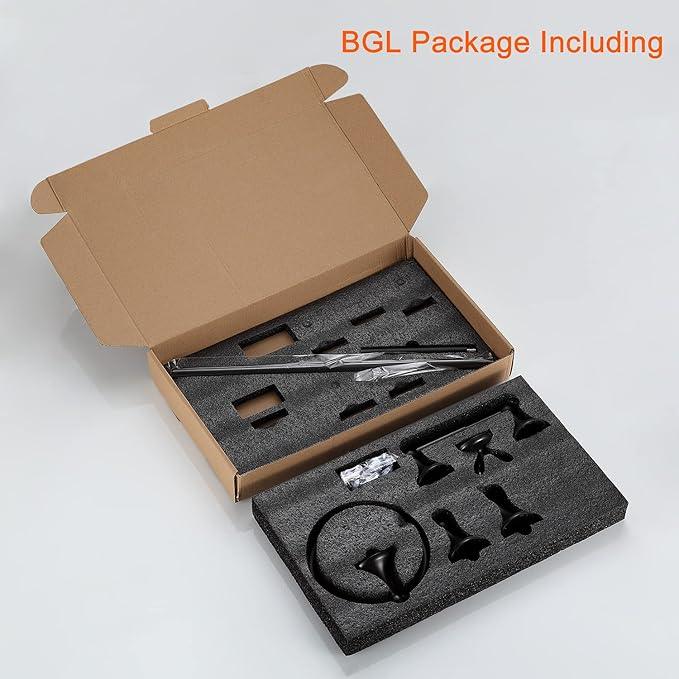 BGL Bathroom Hardware Set Oil-Rubbed Bronze Bath Towel Bars Adjustable Expandable Bathroom Accessory Set Towel Racks 8-Pieces Wall Mount - ModernBath