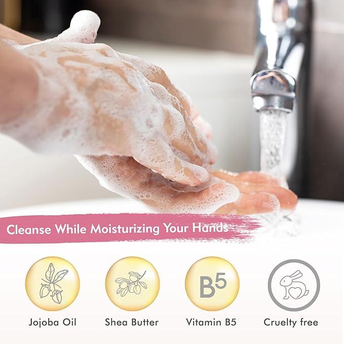 ROMIIE ZOI Rose Liquid Hand Soap Refill Gift Set – 3 Pack (26 Fl Oz Each), Romantic Floral Scent, Moisturizing & Gentle, Biodegradable Formula with Essential Oils for Bathroom, Kitchen - ModernBath