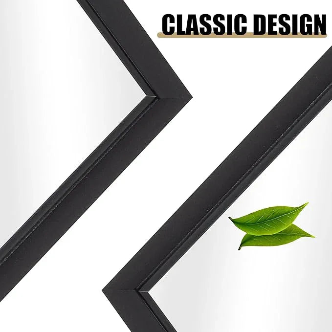 DESBING Black Bathroom Mirror for Wall, 30x40 Inch Rectangle Mirrors with Metal Frame, Modern Vanity Wall Mirror Decor for Entryway Hangs, Bathroom, Living Room Horizontal or Vertical - ModernBath