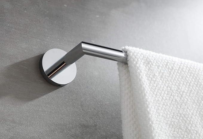 Towel Racks for Bathroom, Chrome Towel Bar, Wall Mounted Towel Holder, Modern Hotel Style Bath Towel Rail, Brass, 077070-CR Leo Series - ModernBath