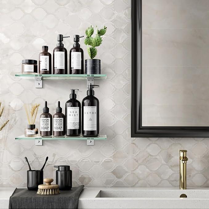 Shower Caddy, 100% Rustproof Shower Shelves for Inside Shower, No Drilling Bathroom Organizers and Storage, 2 Pack Large Capacity Bathroom Shelves for Kitchen & Home Decor - ModernBath