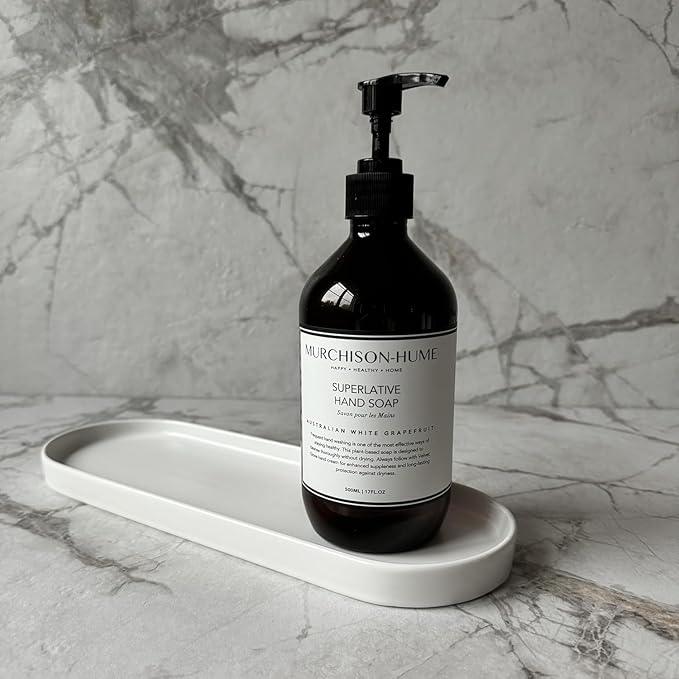 Murchison-Hume Luxury Vegan Hand Soap with Pump Dispenser, Moisturizing Hand Wash, SLS, Paraben & Cruelty-Free, 17oz (Australian White Grapefruit) - ModernBath