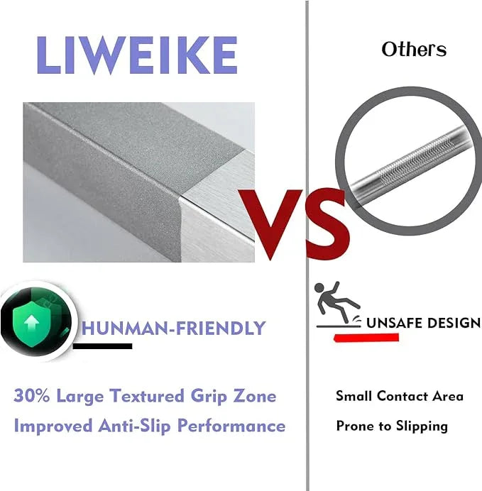 LIWEIKE Brushed Nickel Shower Foot Rest Bar Wall Mount Shower Stool for Shaving Legs Non-Slip Scrub Shower Foot Step Square Corner Shower Shaver Foot Rest - ModernBath