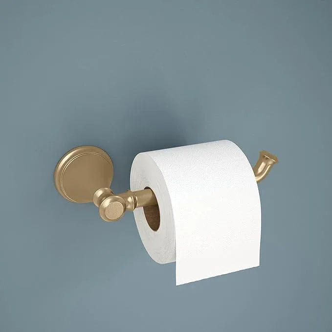 DELTA Cassidy Toilet Paper Holder, Champagne Bronze, Bathroom Accessories, 79750-CZ 3.63 x 8.38 x 3.63 Inches - ModernBath