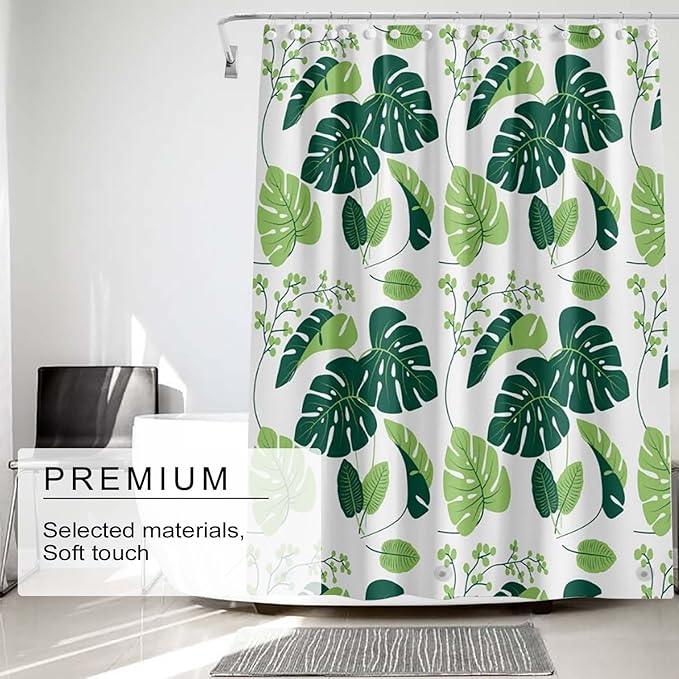 TIKABC Shower Curtain Liner, 4G PEVA Shower Liner, Plastic Waterproof Shower Curtains, 72x72 inch with Grommet Holes 3 Magnetic Weights - ModernBath