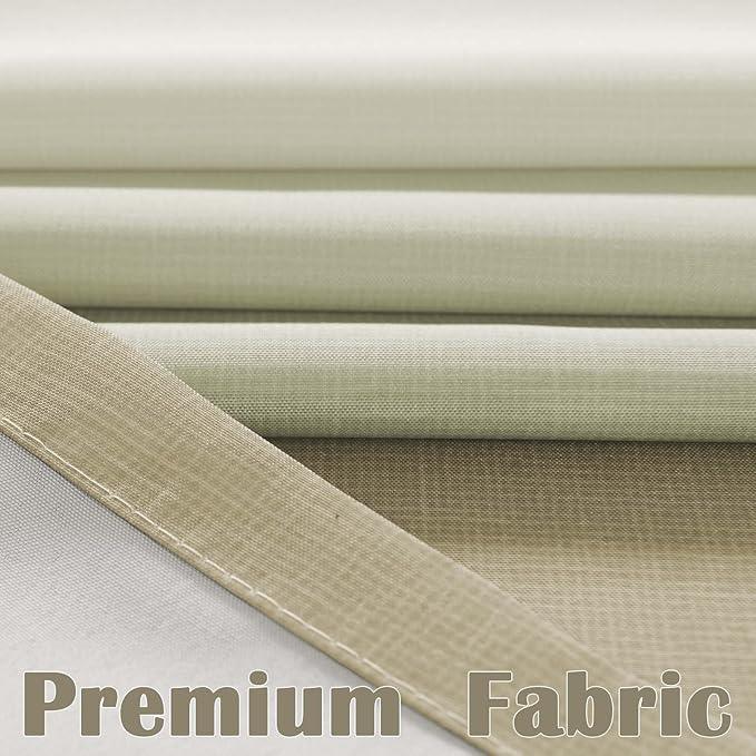 jinchan Small Stall Shower Curtain 36x72 Inches Ombre Wood Taupe Striped Shower Curtains for Bathroom Gradual Color Waterproof Fabric Minimalist Modern Neutral with 7 Hooks - ModernBath