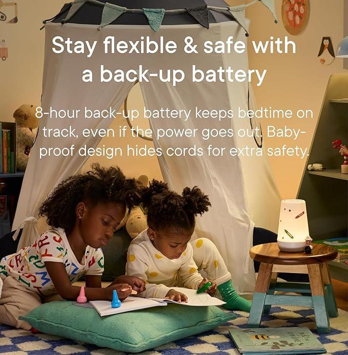 Hatch Rest+ Baby & Kids Sound Machine | 2nd Gen | Child’s Night Light, Alarm Clock, Toddler Sleep Trainer, Time-to-Rise, White Noise, Bedtime Stories, Portable, Backup Battery (with Charging Base) - ModernBath