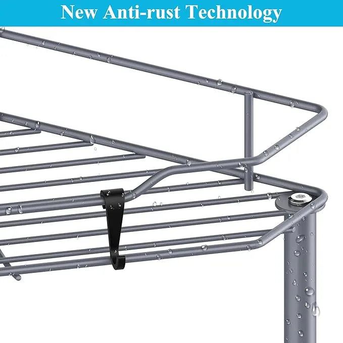 5 Tier Floor Standing Corner Shower Caddy Organizer Shelf with Hooks, Bathroom Shelves Stand Rack, Dark Gray - ModernBath