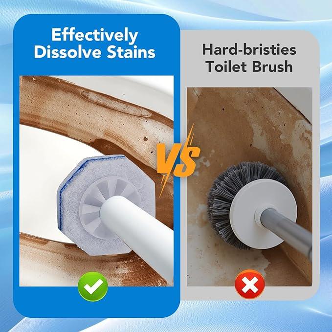 50 Count Toilet Wand Refills for Clorox, Upgrade Disposable Replace Brush Heads Compatible with Clorox Toilet Wand for Toilet and Bathroom Cleaning - ModernBath