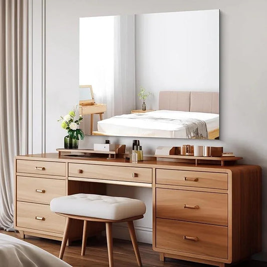 CILIBER Frameless Mirror, 36x40 inch Bathroom Mirrors for Over Sink, Large Frameless Wall Mirror, Upgraded Shatterproof Vanity Mirror with Polished Edge for Bathroom,Bedroom,Living Room and Entryway - ModernBath