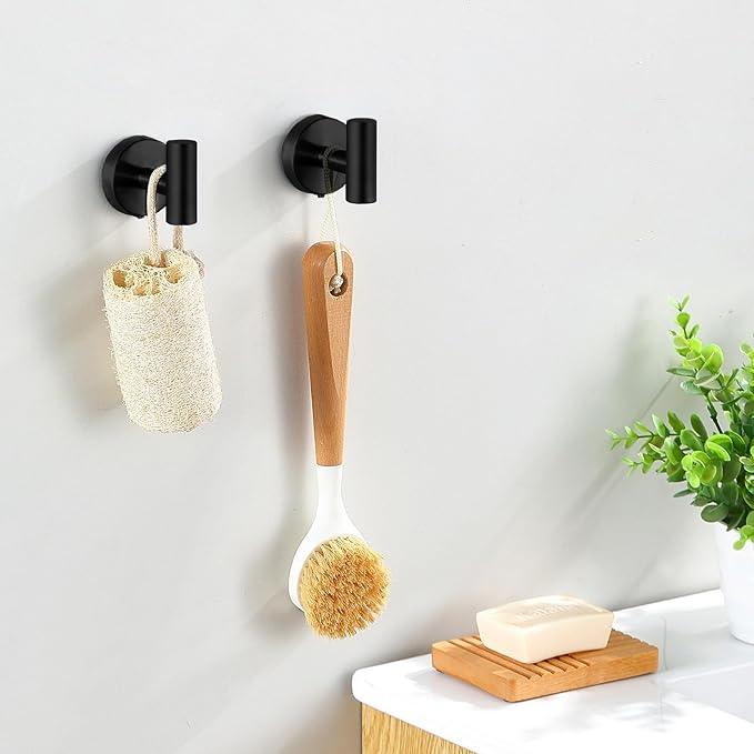 10-Pieces Matte Black Bathroom Accessories Set, Stainless Steel Bathroom Hardware Set, Bath Towel Bar Set, Towel Racks for Bathroom Wall Mounted. - ModernBath