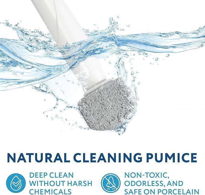 Impresa 6-Pack Pumice Stone Toilet Bowl Cleaner Refill Heads - Compatible with Clorox Toilet Wand Refills - Reusable Natural Stone Scrub Heads for Tough Stains - ModernBath