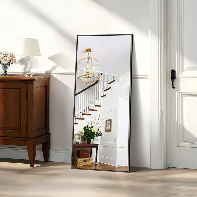 KOCUUY Black Bathroom Mirror, 20x48 Inch Rectangle Mirror for Over Sink, Modern Decorative Wall Mirror for Bedroom Living Room Bathroom, Hang Horizontal/Vertical - ModernBath