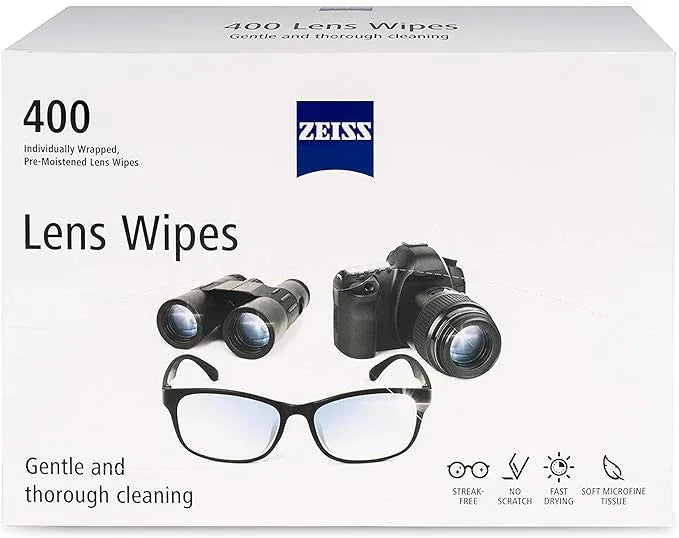 ZEISS Pre-Moistened Alcohol Wipes, Glasses Cleaner, 400 Count - ModernBath