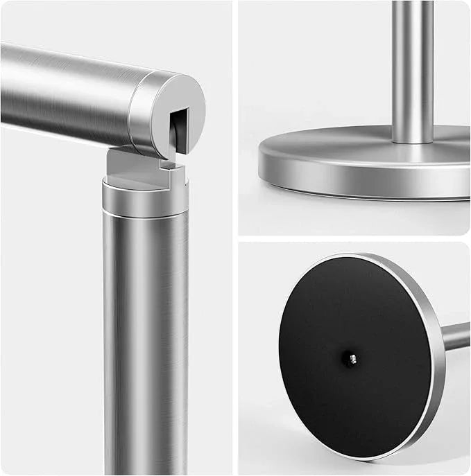 Cesun Toilet Paper Holder Stand Free Standing, Sliver Toilet Paper Storage with Heavy Weighted Base, Bathroom Stainless Steel Toilet Paper Roll Holder, Non-Slip, Sliver - ModernBath