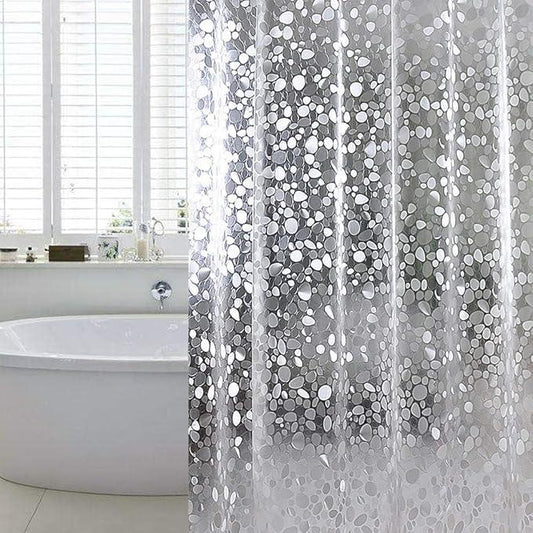 WELTRXE Extra Long Shower Curtain Liner, 72 x 84 Inch EVA Water Repellent Shower Curtain with 3 Magnets, Heavy Duty, No Smell, Chlorine Free Shower Liner for Shower Stall, Bathtubs, 12 Hooks - ModernBath