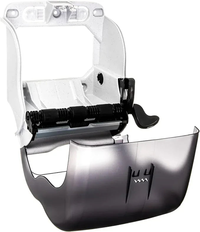 San Jamar Classic Element Paper Towel Dispenser Wall-Mounted Commercial Roll Dispenser, Fits All Core Sizes with Lever for Bathroom, Kitchens, and Restaurants, Plastic, Universal Paper, Black Pearl - ModernBath