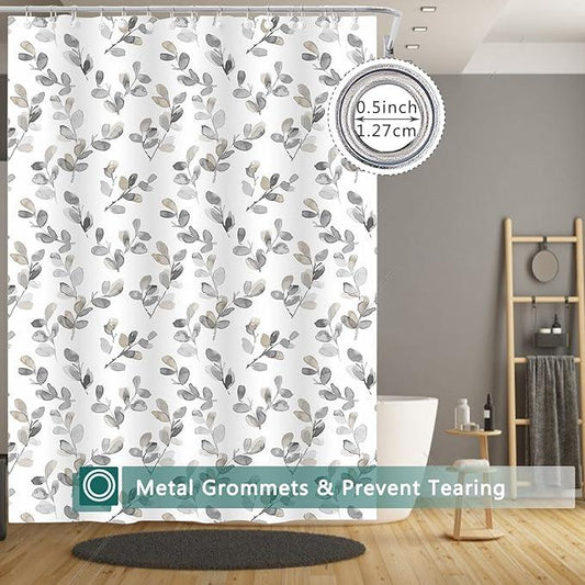 LQFMEHOT Shower Curtain Liner, 5G Shower Liners with 12 Rustproof Metal Grommets and Weighted Magnets, Waterproof Duty Shower Curtains for Shower Bathroom 72 x 72 - ModernBath