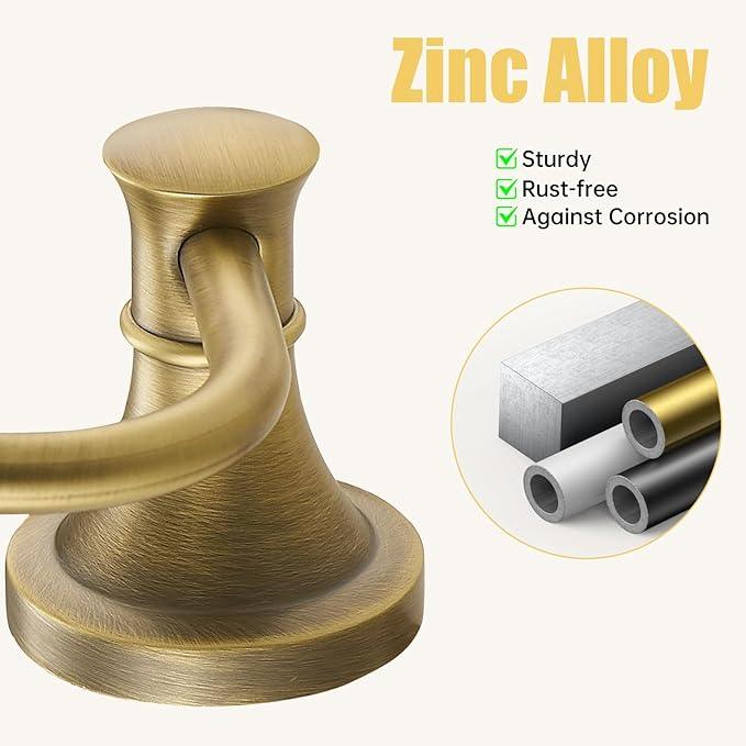 BESy Antique Brass Toilet Tissue Paper Holder Bathroom Accessories Toilet roll Paper Hanger, SUS304 Stainless Steel,Wall Mounted, Rustproof - ModernBath
