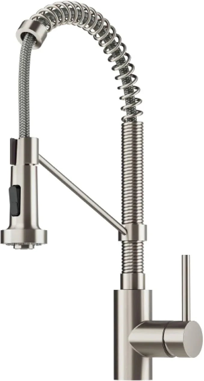 KRAUS Bolden Commercial Style 2-Function Single Handle Pull Down Kitchen Faucet in Spot-Free Stainless Steel, KPF-1610SFS - ModernBath