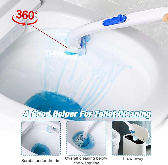 ALWZ-RDY Toilet Cleaner Refill Pads 48ct Disposable Scrubber Refill Fresh Bowl Pads for Bathroom, Lemon Scent - ModernBath