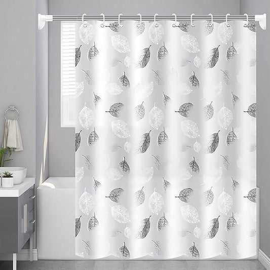 TIKABC Shower Curtain Liner, 4G PEVA Shower Liner, Plastic Waterproof Shower Curtains, 72x72 inch with Grommet Holes 3 Magnetic Weights - ModernBath