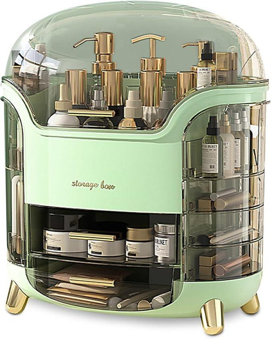 Omeily Upgrade Large Makeup Organizer Countertop Vanity Organizer Cosmetic Organizer Makeup Storage Box Bathroom Counter Organizer Perfume Skincare Organizers Gift Women Clear Design Easy Visibility - ModernBath